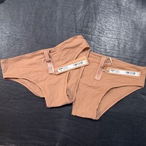 Skims, Tan Bikini Briefs - 2 pr